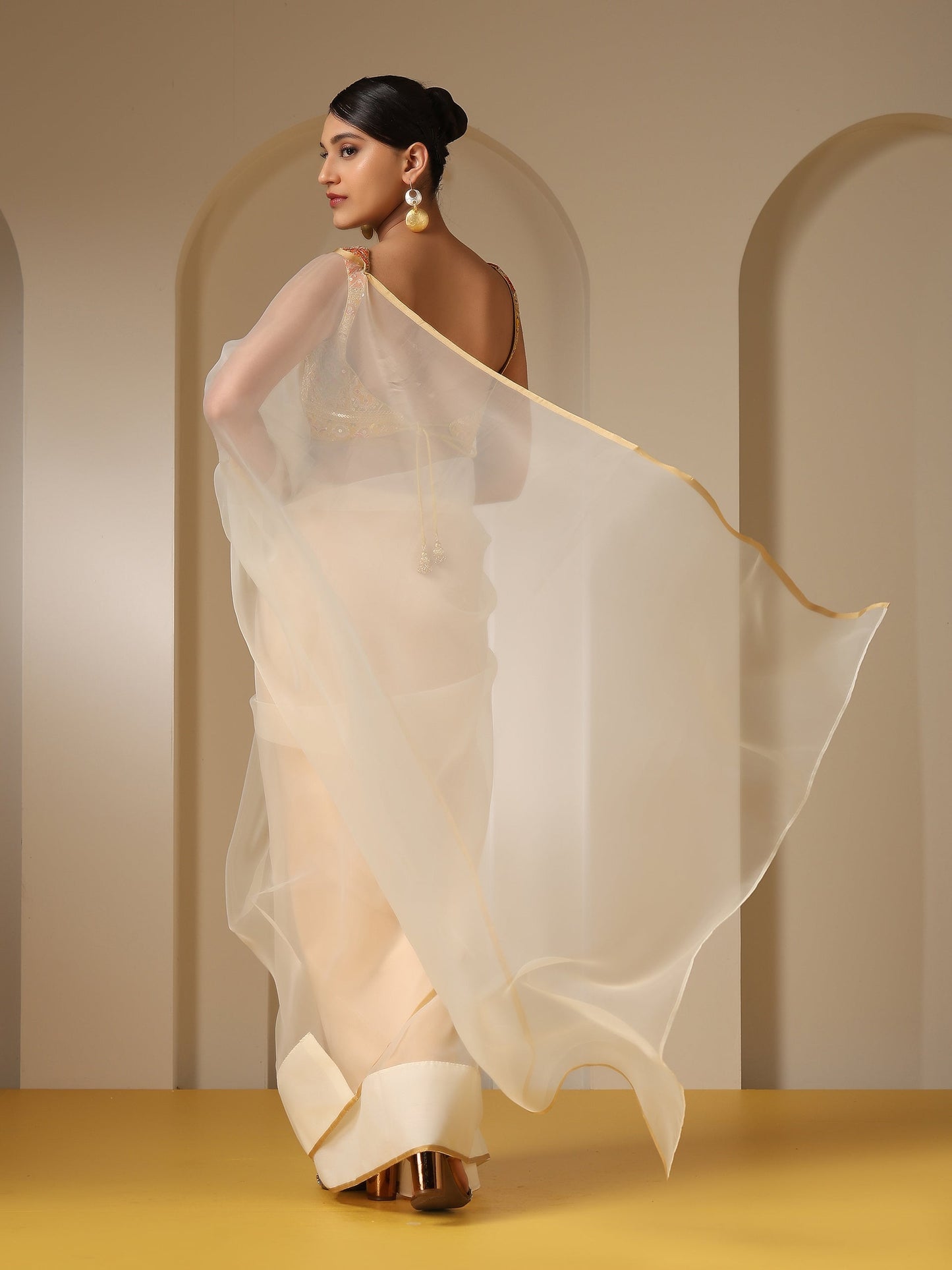 Dhiyona ST Morning Dew Organza Cloud Saree