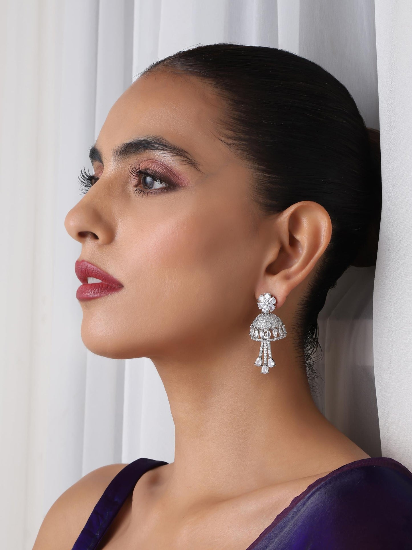 Dhiyona ST Diamond Jhumka Earring