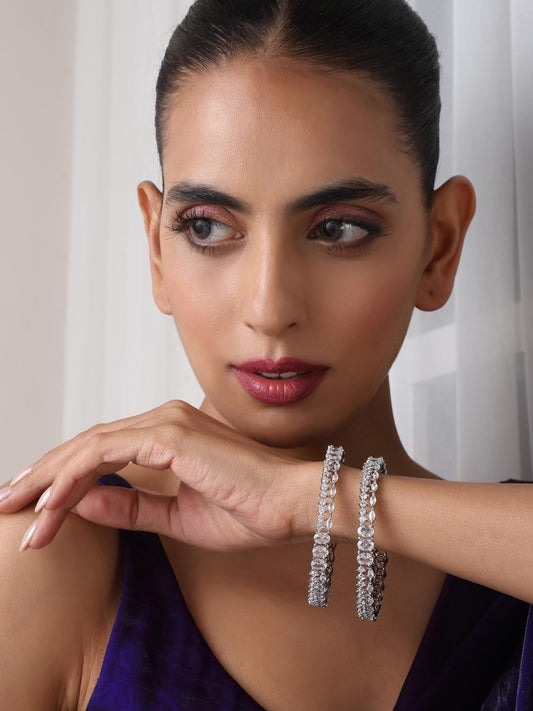 Dhiyona ST Diamond Bangles - Thick