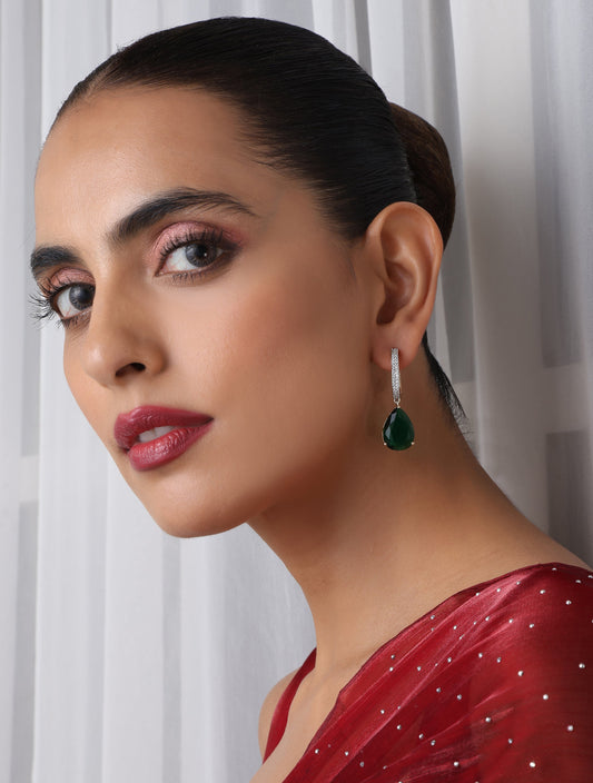 Dhiyona ST Green Gold Drop Earring