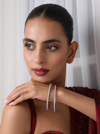 Dhiyona ST Diamond Bangles - Thin