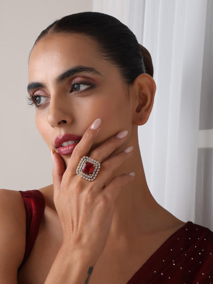 Dhiyona ST Red Diamond Ring