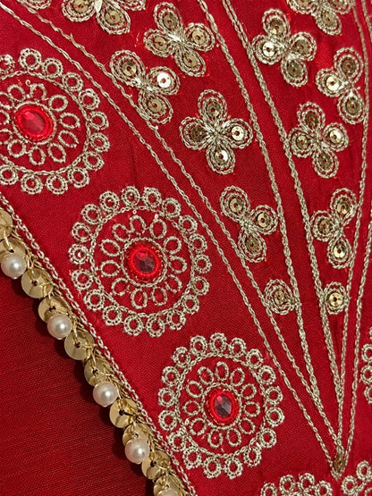 Swades sindoori work suit set
