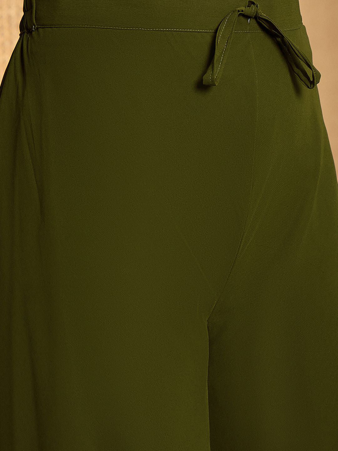Foil Printed Straight Kurta With Palazzos