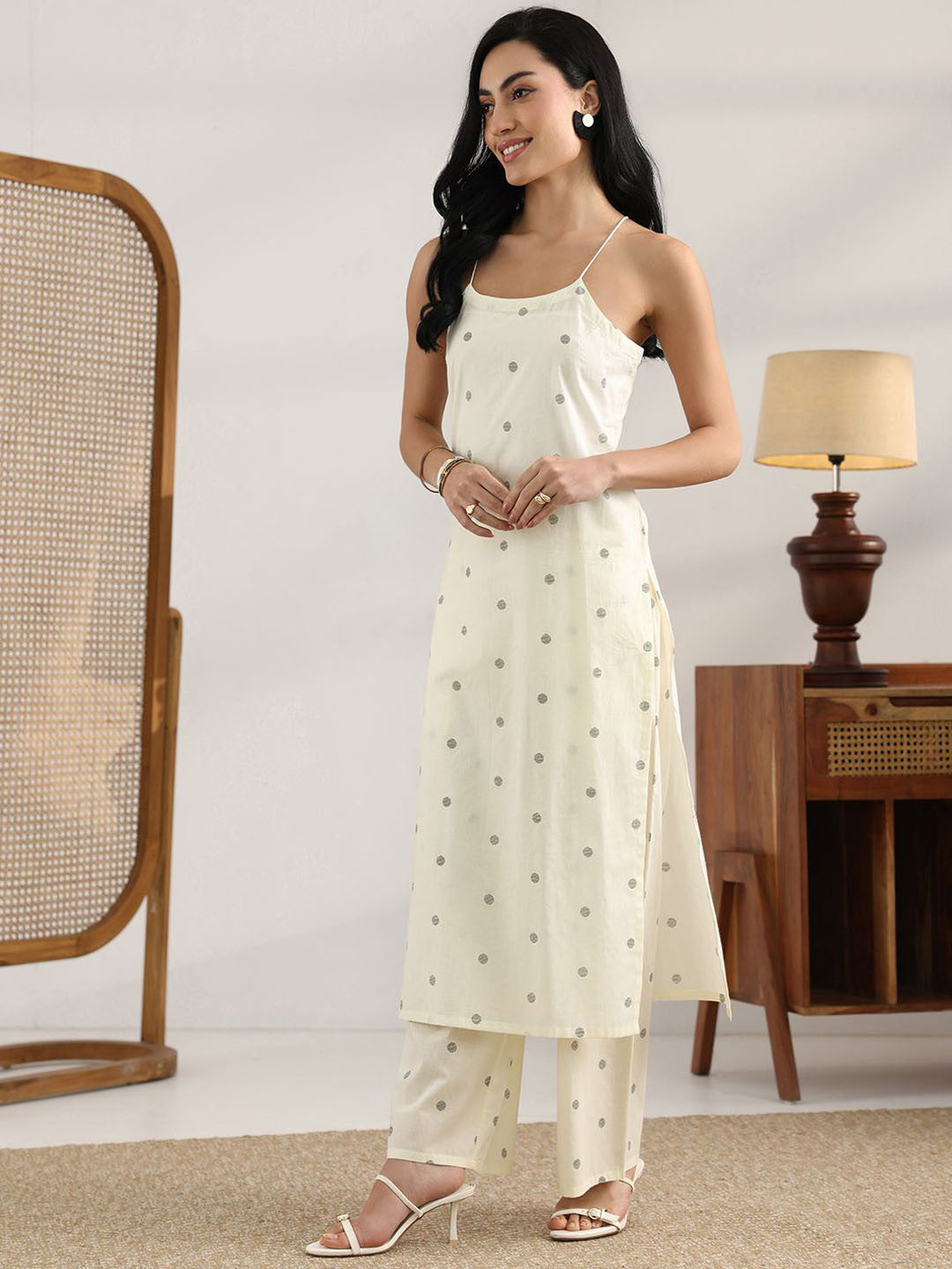 Women Geometric Printed Kurta with Palazzo