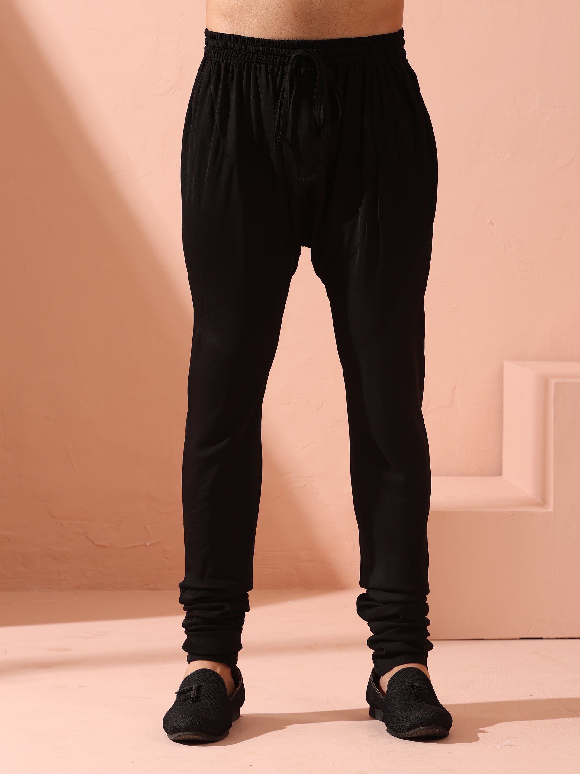 Dhiyona ST Black Cotton Pant Style Pyjama