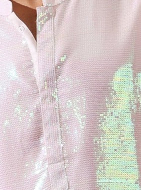 Dhiyona ST Irridecent Sequin Kurta with Hidden Placket