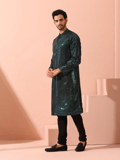 Dhiyona ST Rama Sequin Kurta with Hidden Placket