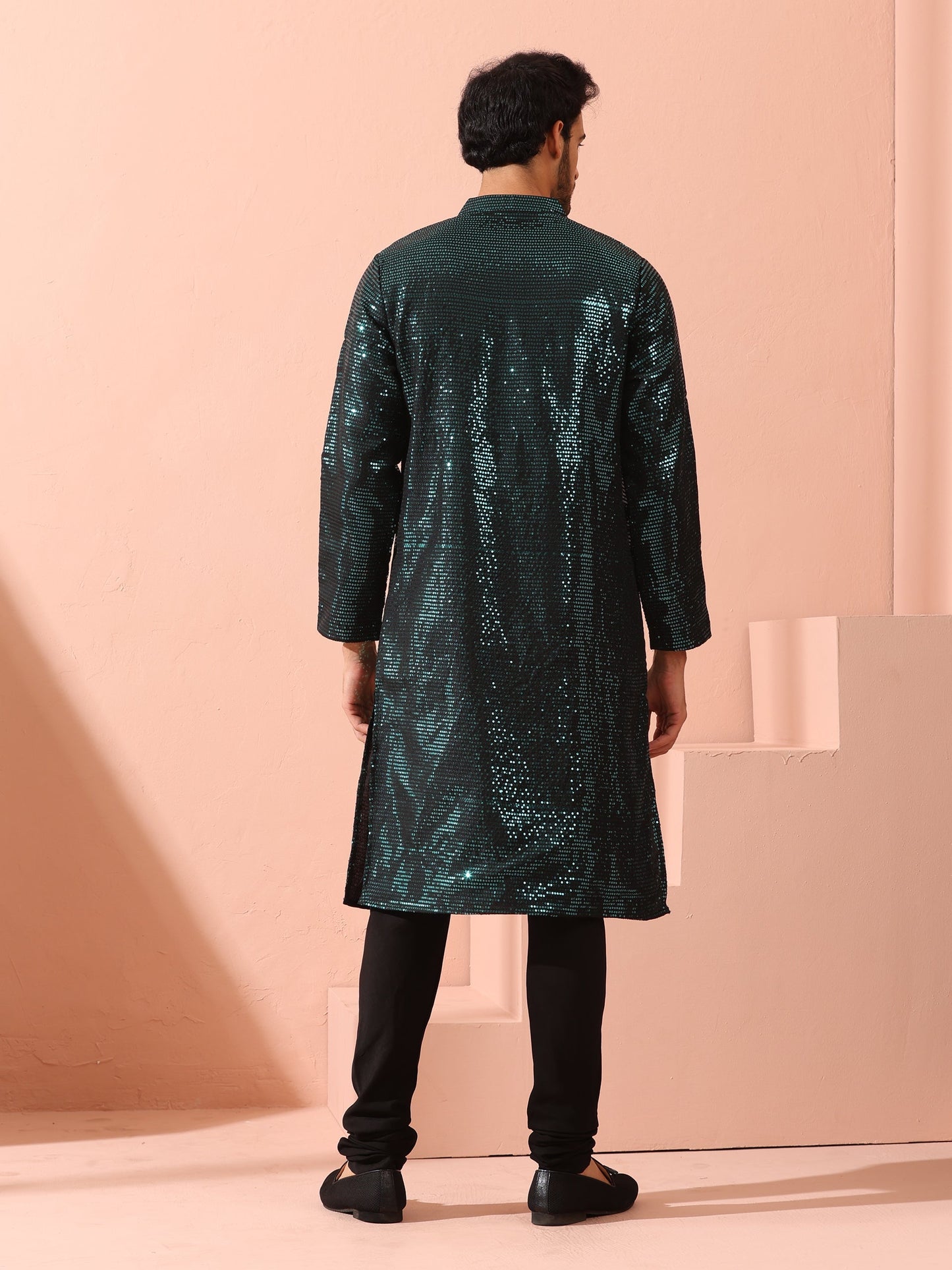 Dhiyona ST Rama Sequin Kurta with Hidden Placket