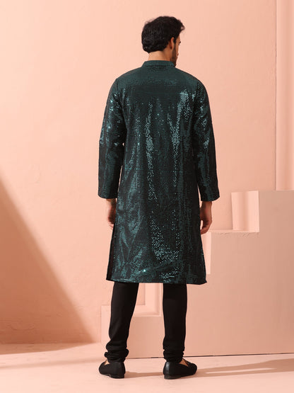 Dhiyona ST Rama Sequin Kurta with Hidden Placket