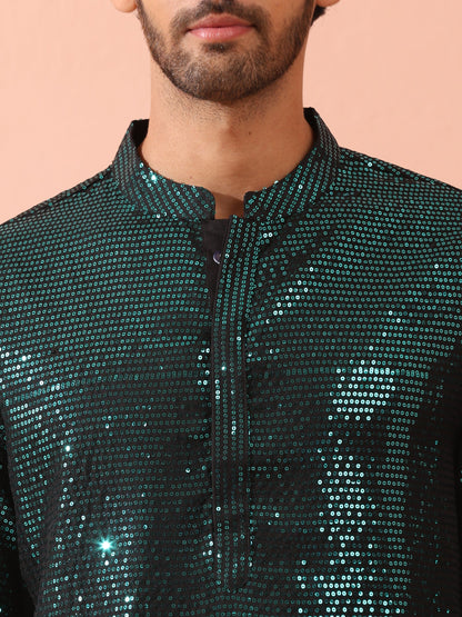 Dhiyona ST Rama Sequin Kurta with Hidden Placket