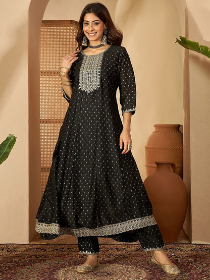 Women Ethnic Motifs Printed Kurta with Churidar & Dupatta