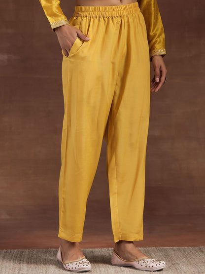 Dhiyona LL Geometric Woven Design Notch Neck Zari Straight Kurta With Palazzos And Dupatta