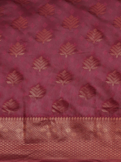 Dhiyona GR Women's Tahira Magenta Pink Silk Blend Saree