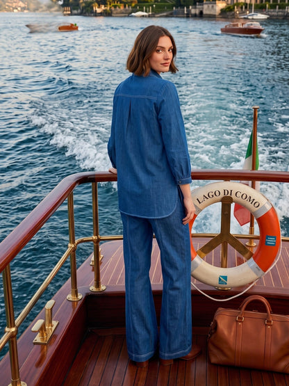 Tatva Aure Embroidery Denim Co-Ord Set