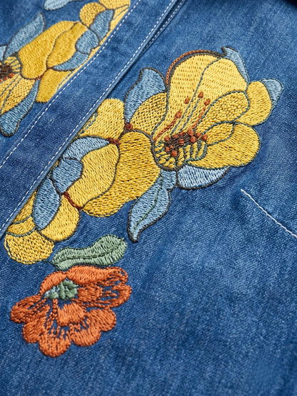 Tatva Aure Embroidery Denim Co-Ord Set