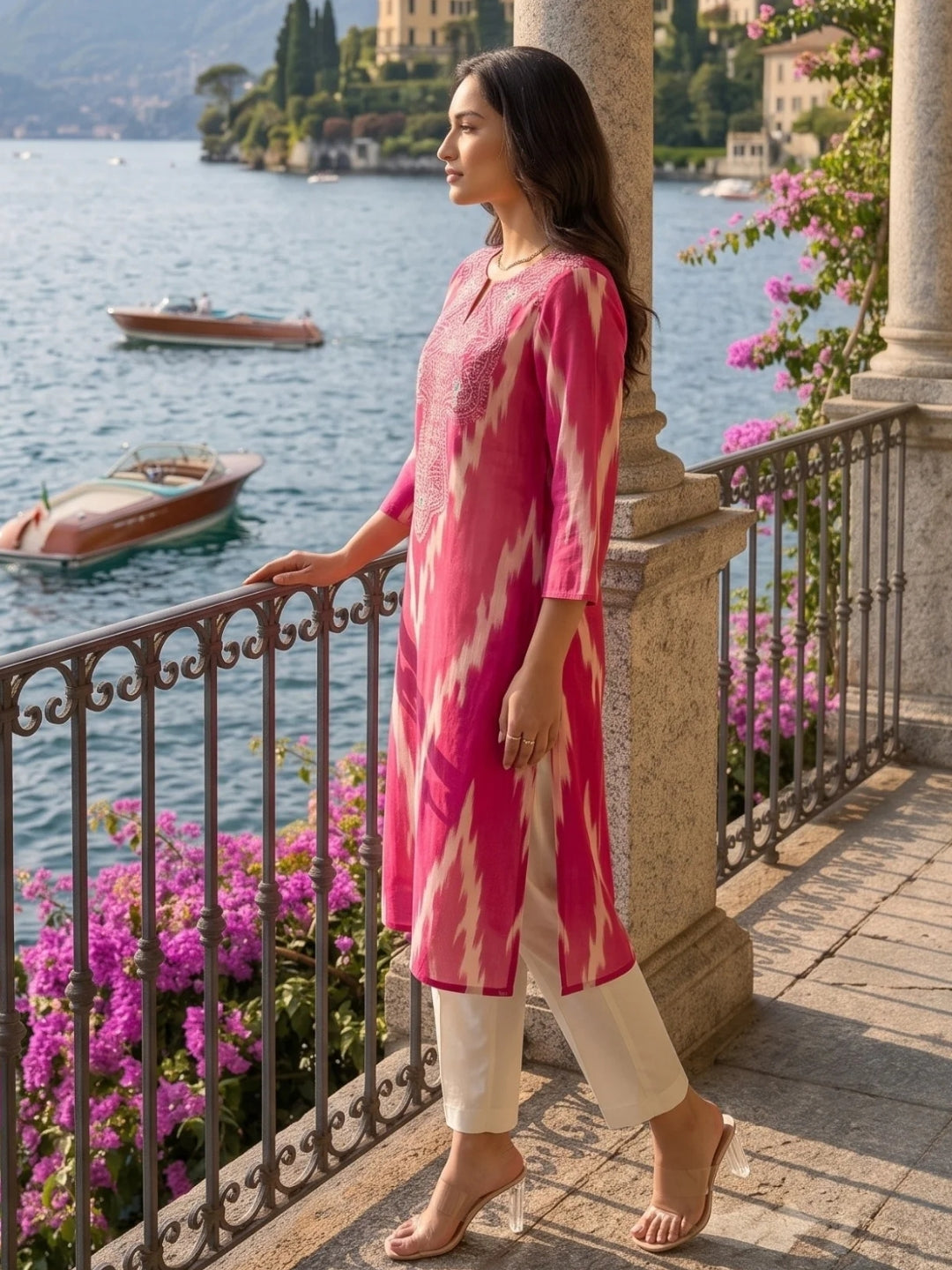Tatva Ballet Work Cotton Kurta Pant Set