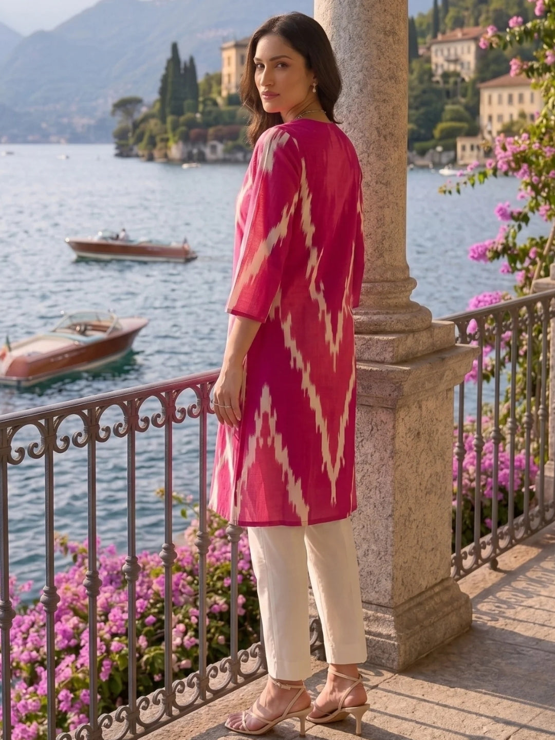 Tatva Ballet Work Cotton Kurta Pant Set