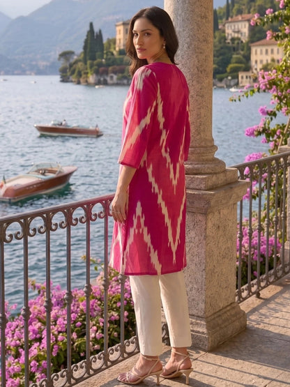 Tatva Ballet Work Cotton Kurta Pant Set
