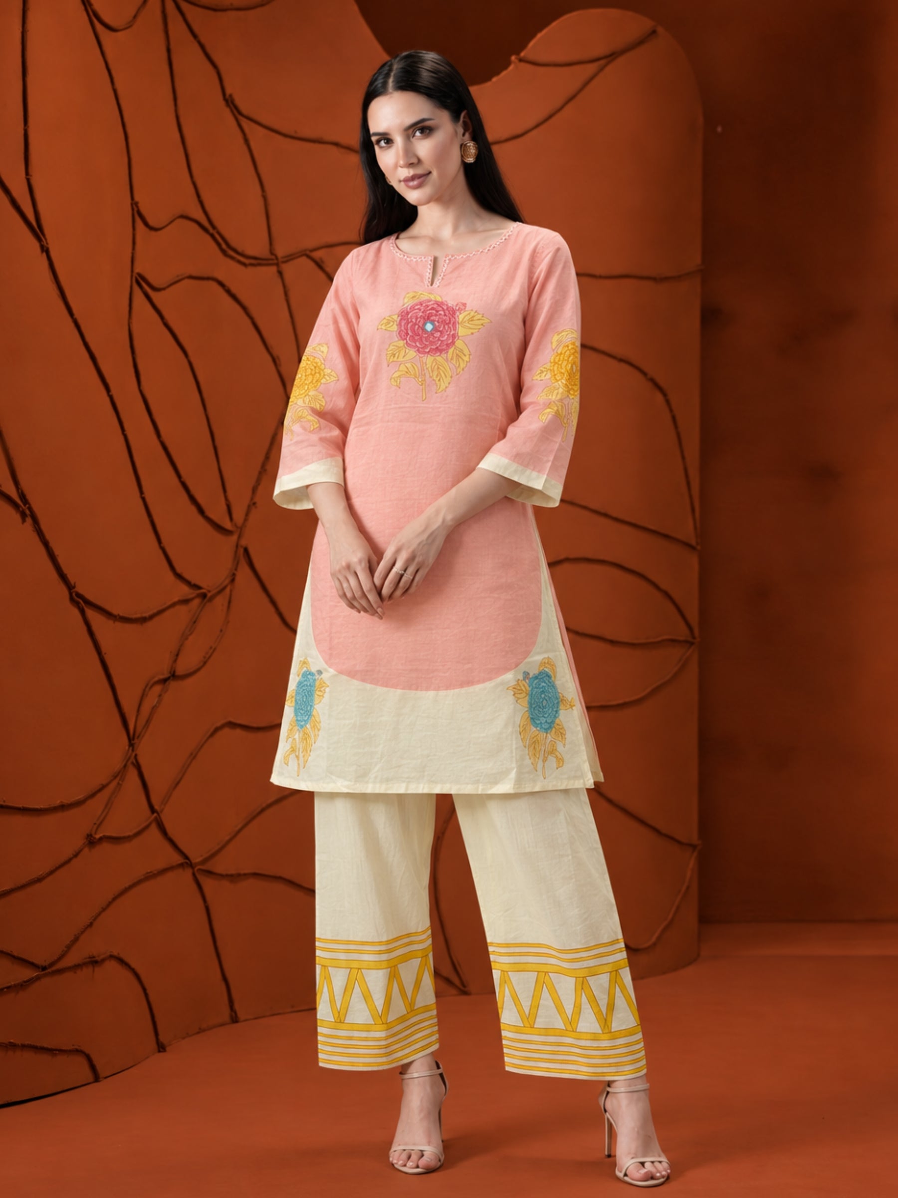 Tatva Brink Cotton Kurta Farshi Set