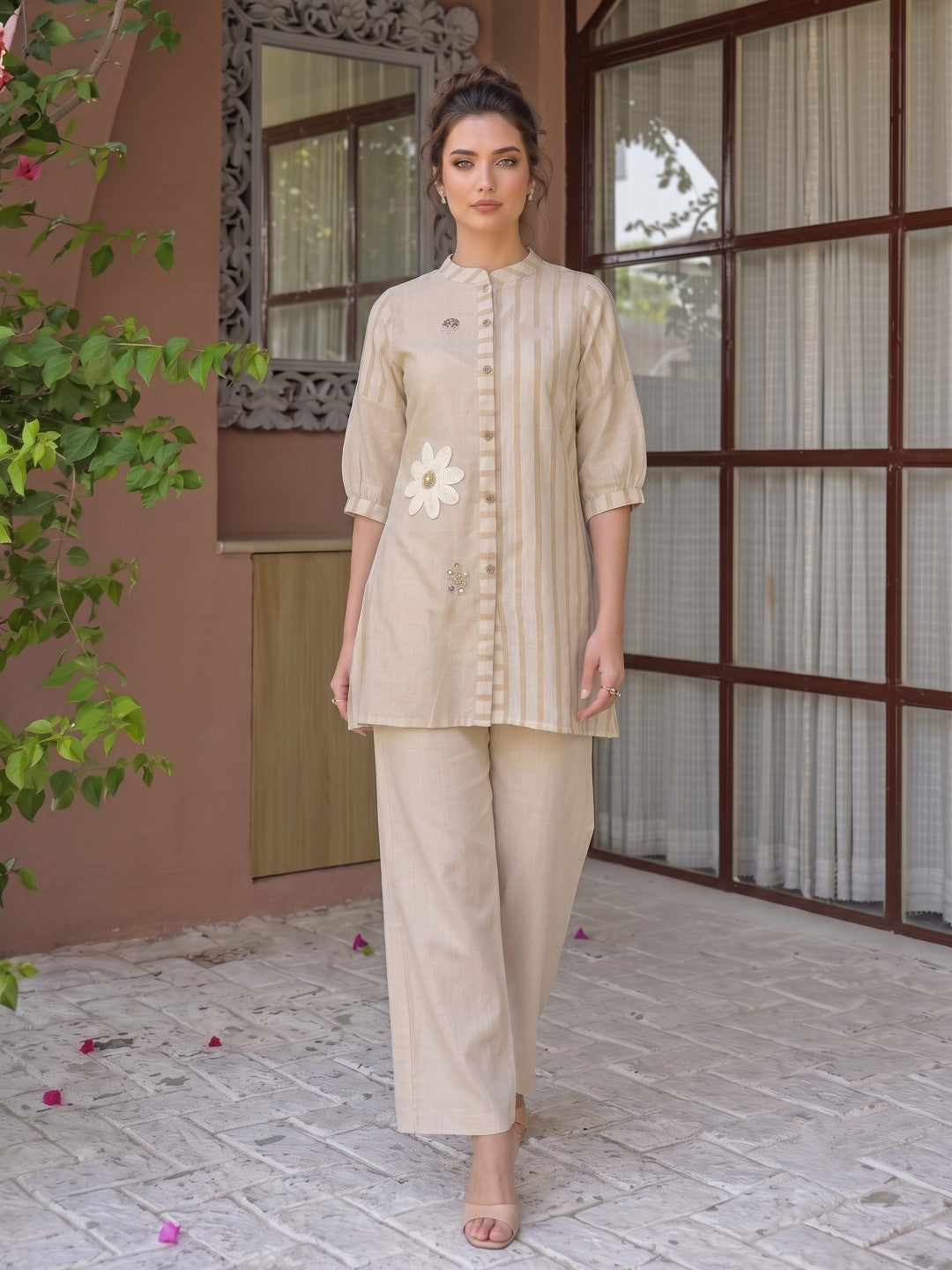 Tatva Cosmic Jute Co-Ord Set