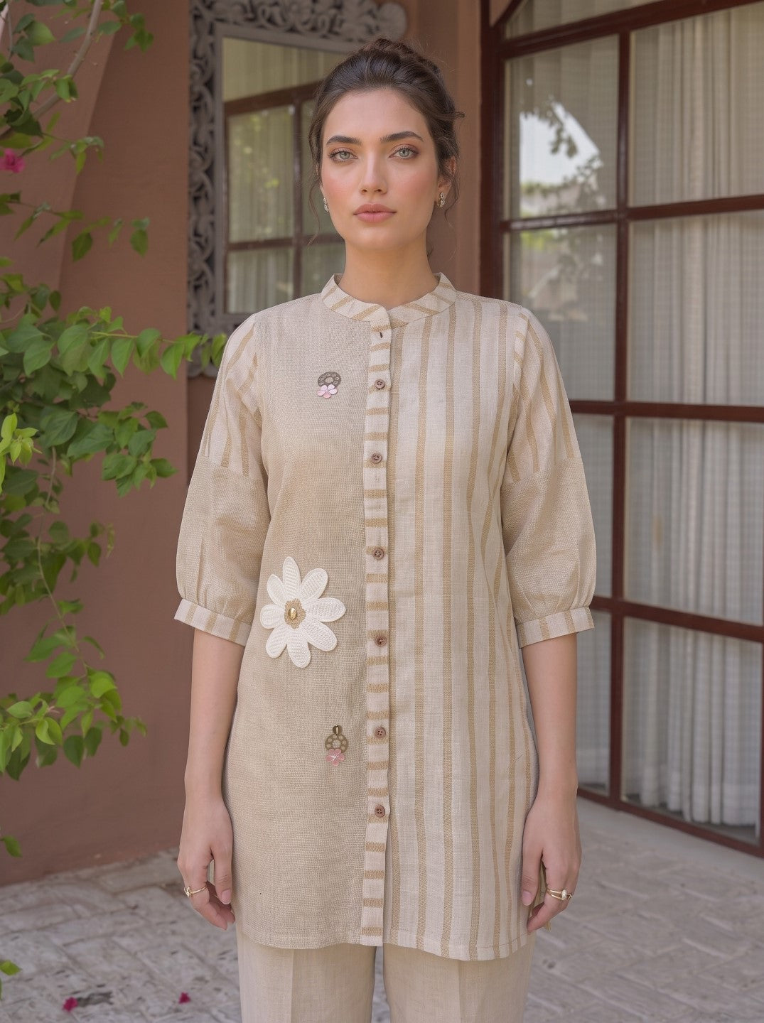 Tatva Cosmic Jute Co-Ord Set