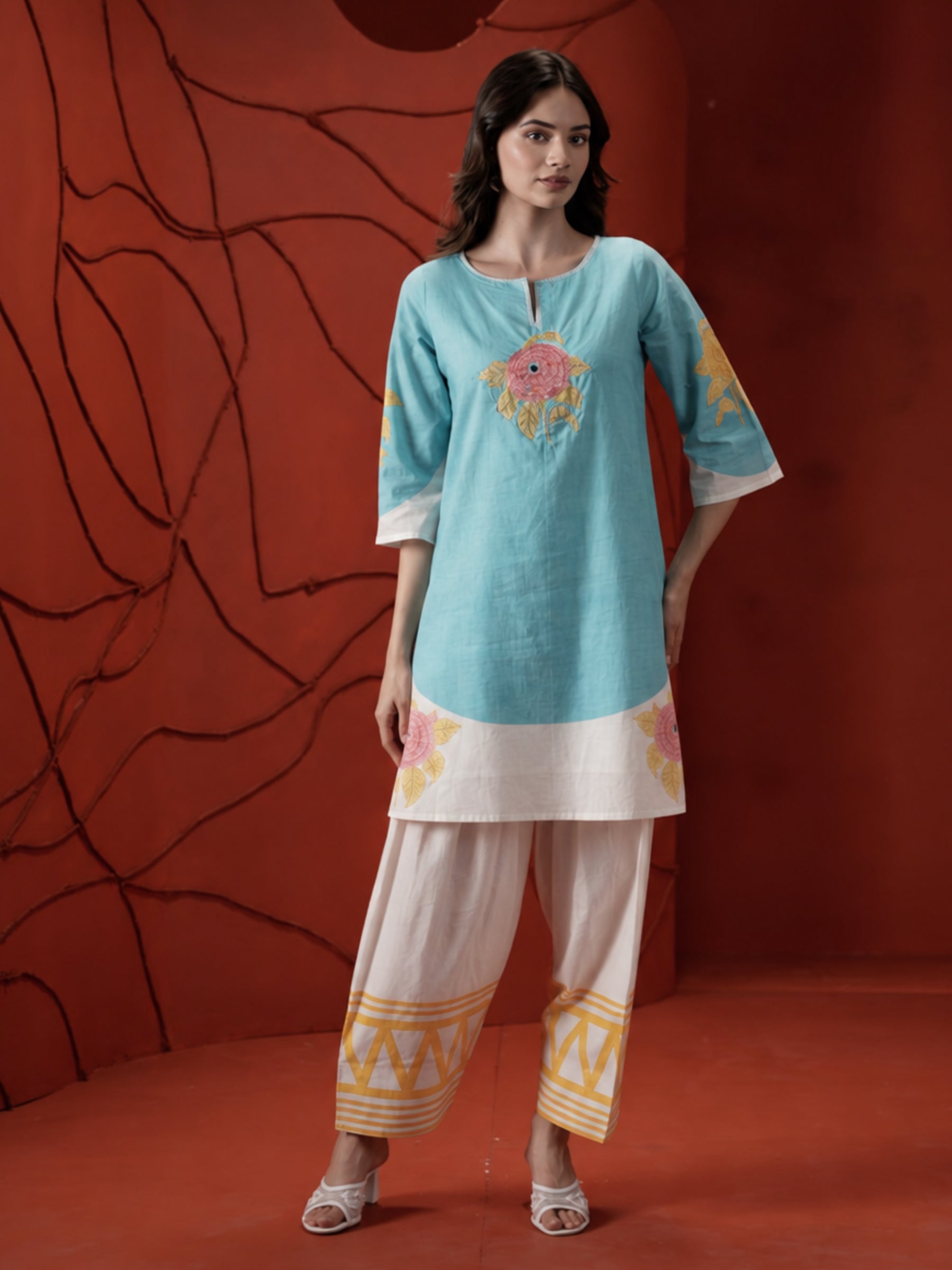 Tatva Han Cotton Kurta Farshi Set
