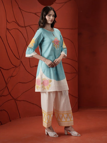 Tatva Han Cotton Kurta Farshi Set