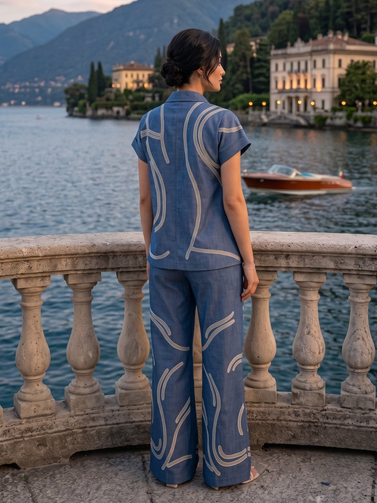 Tatva Victoria denim co-ord set