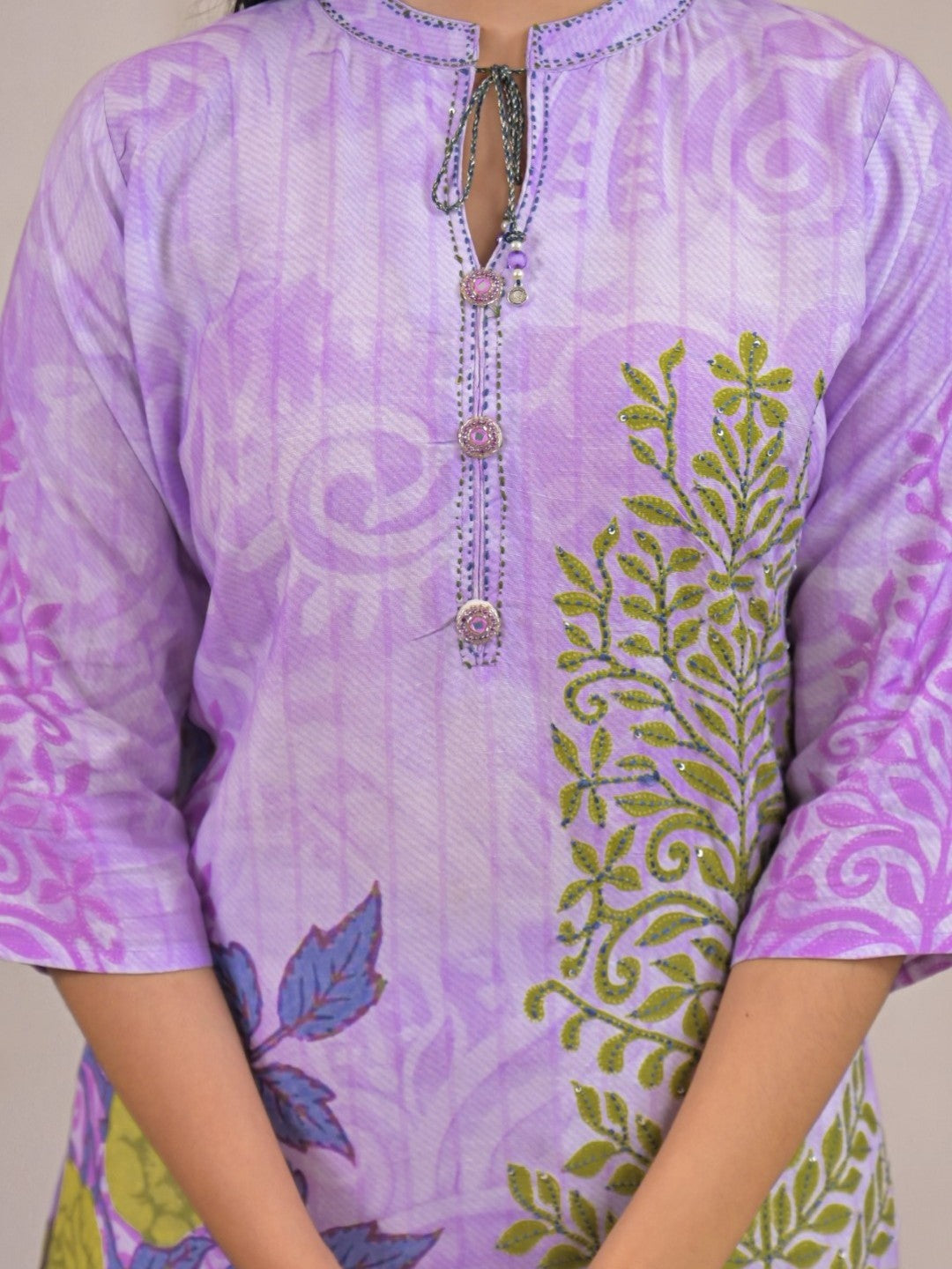 Shanti Lavender Printed Co-ord Set
