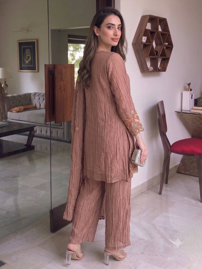 Tisca Flamingo Handwork Suit Set