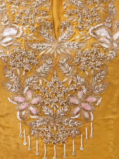 Tisca Flax Handwork Suit Set