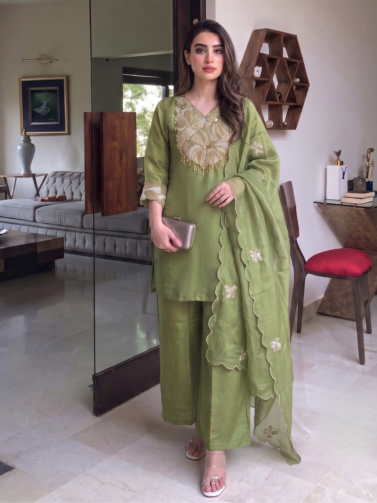 Tisca Leaf Full Work Suit Set