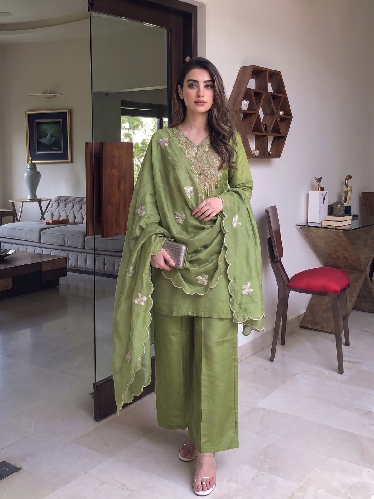 Tisca Leaf Full Work Suit Set