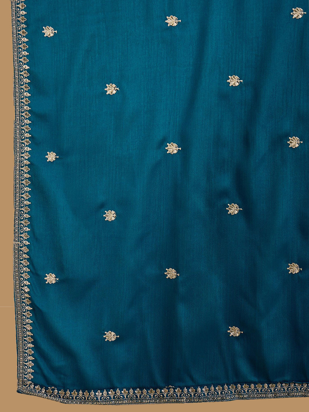 Women Floral Embroidered Kurta With Trousers & Dupatta