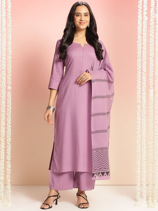 Dhiyona KL Women Regular Kurta with Palazzos & With Dupatta
