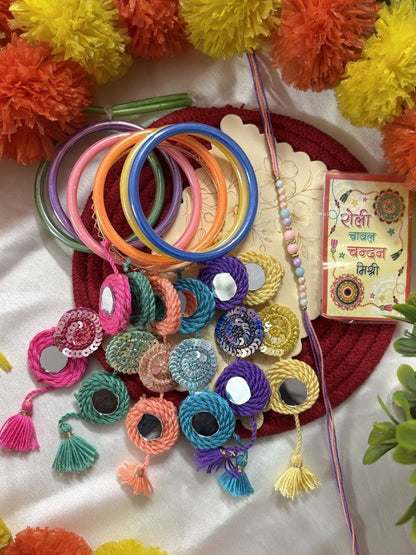 Dhiyona Set Of 2 Bangle Style Handcrafted Bhaiya Bhabhi Rakhi