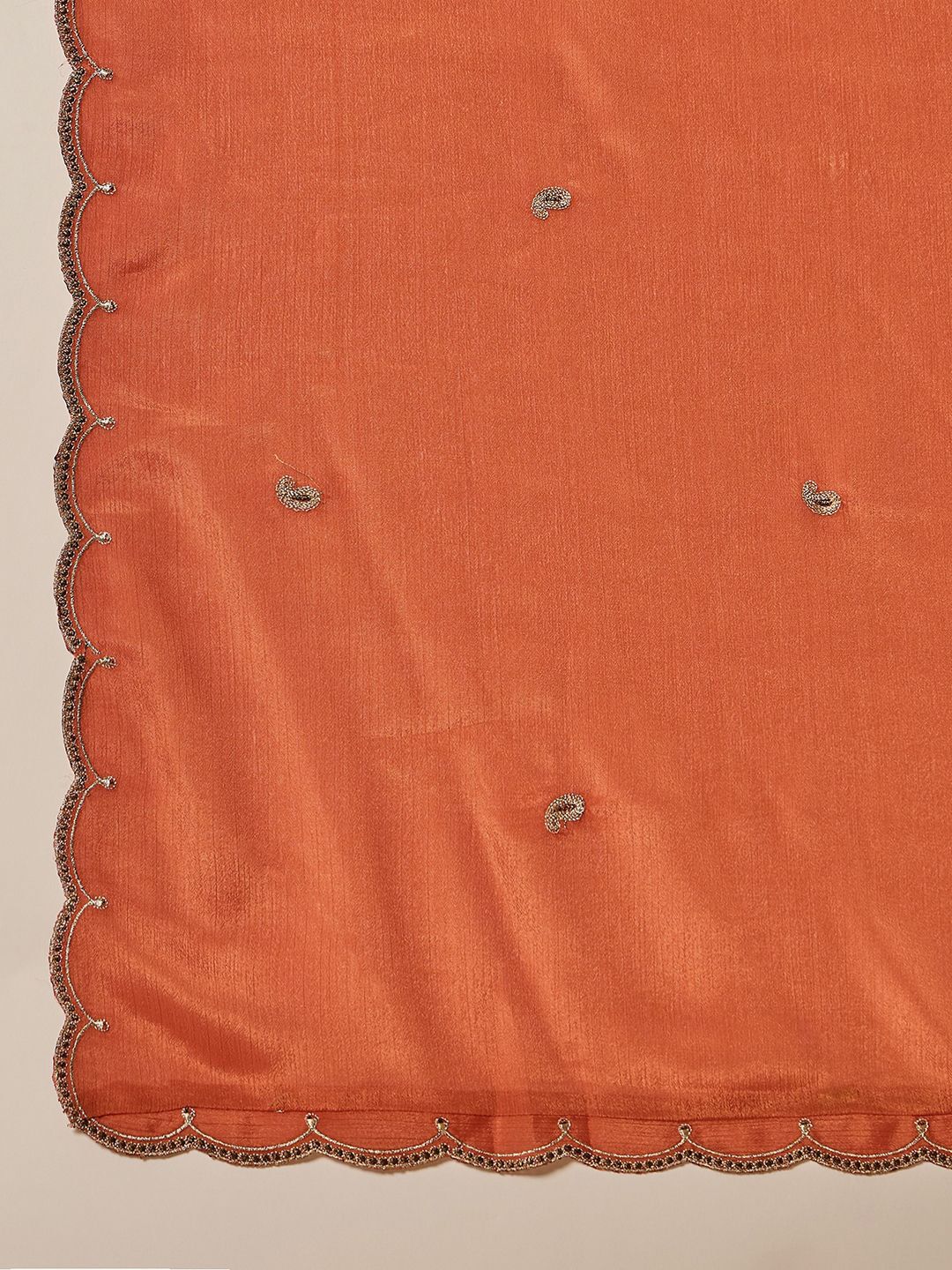 Dhiyona SN Zari Sequence Cording Embroidered Kurta With Palazzo And Dupatta