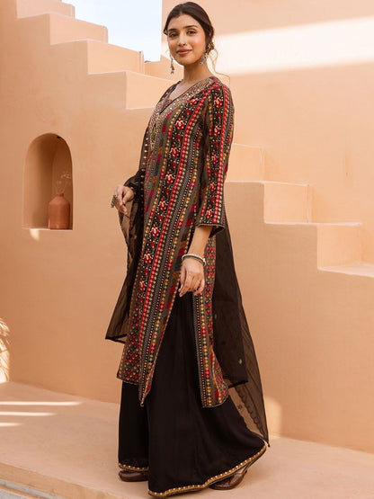 Women Ethnic Motifs Printed Kurta with Palazzos & Dupatta