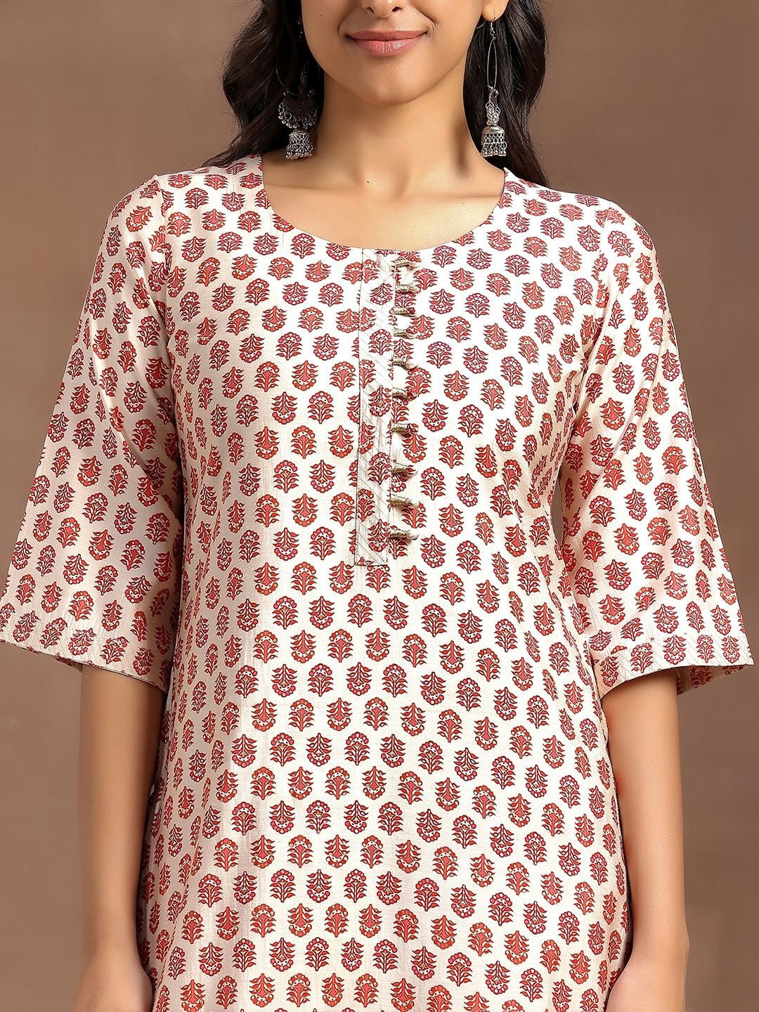 Women Ethnic Motifs Printed Regular Kurta with Trousers & With Dupatta