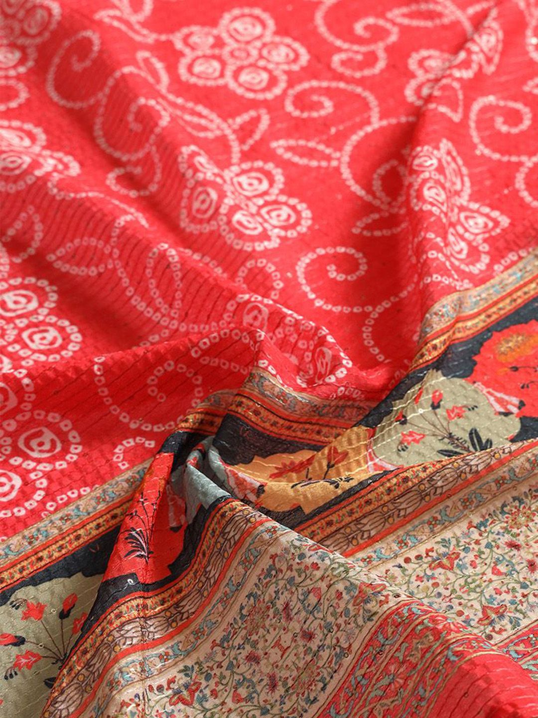 Dhiyona SO Women's Women Ethnic Motifs Embroidered Kurta with Sharara & Dupatta Kurta Sets