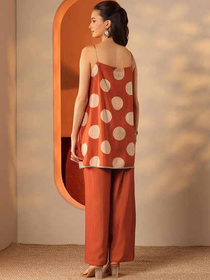Women Printed Regular Top with Trousers