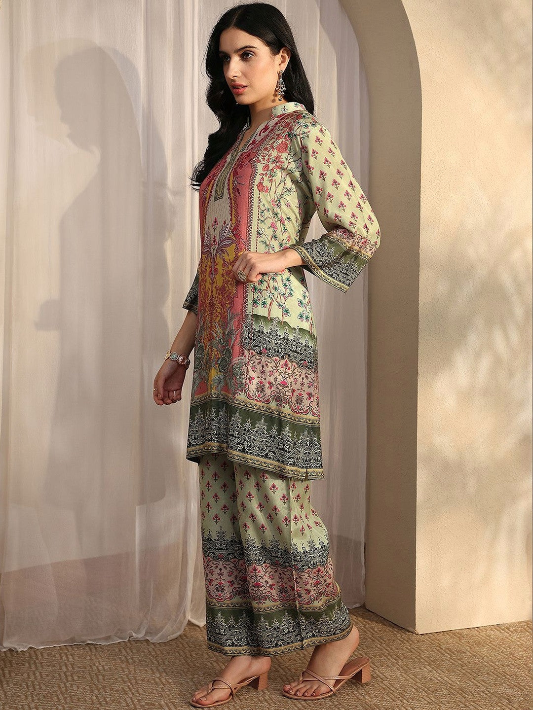Women Ethnic Motifs Printed Regular Kurta with Palazzos & With Dupatta