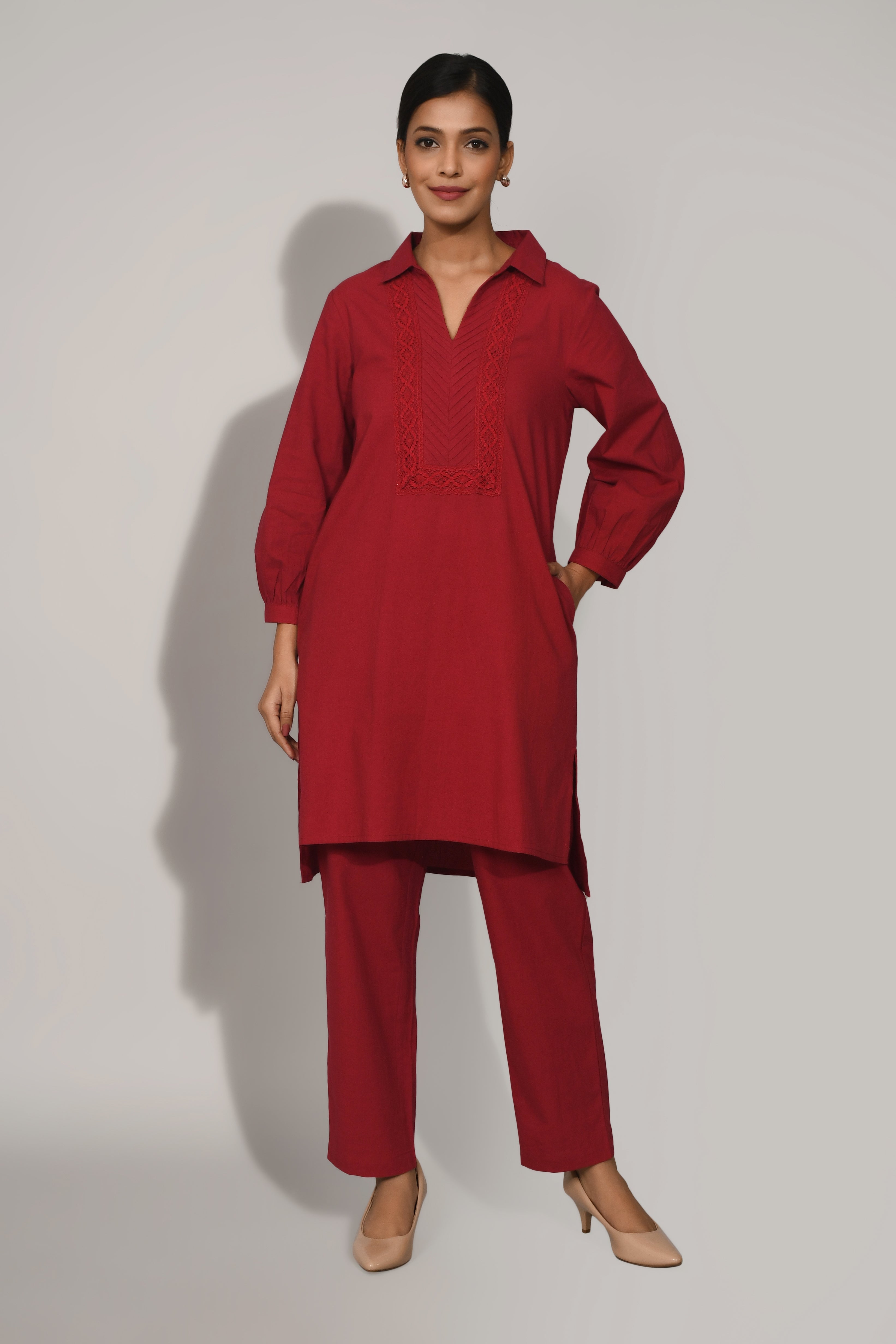 Sharanya Vermi Cotton Co-ord set