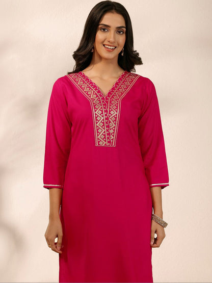Women Ethnic Motifs Embroidered Regular Kurta with Trousers & With Dupatta