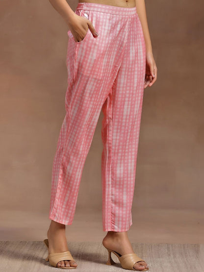 Women Floral Printed Regular Thread Work Kurta with Trousers & With Dupatta
