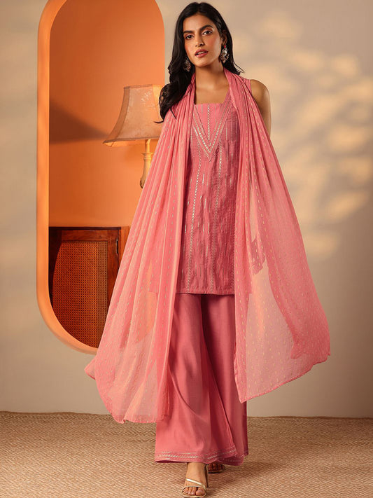 Women Ethnic Motifs Printed Kurta with Palazzo & Dupatta