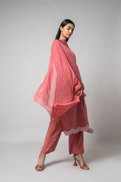 Dusty Rose Kurta Set