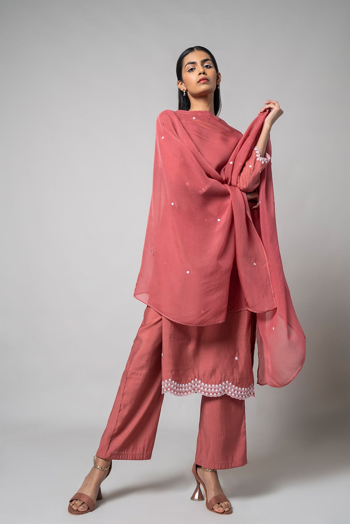 Dusty Rose Kurta Set
