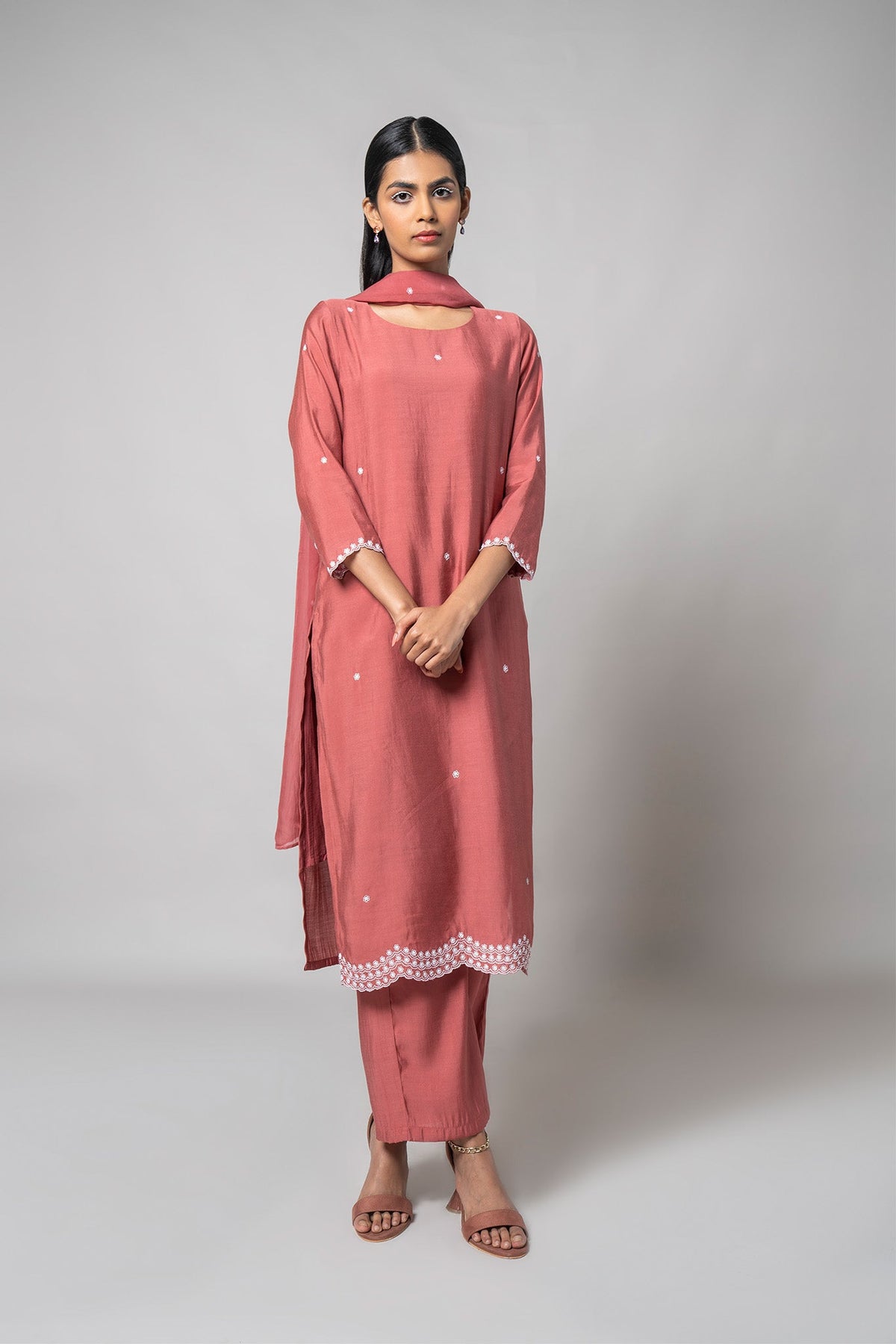 Dusty Rose Kurta Set